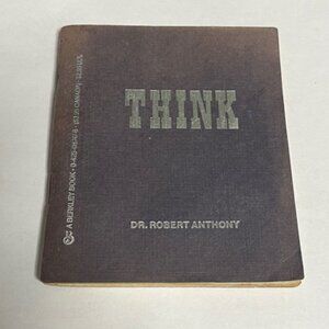 VTG "Think" Mini Book1985 Edition, Dr. Robert Anthony Motivational 4"x3.6"